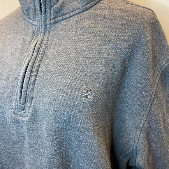 Izod Gray 1/4 Zip Sweatshirt - Picture 6 of 8